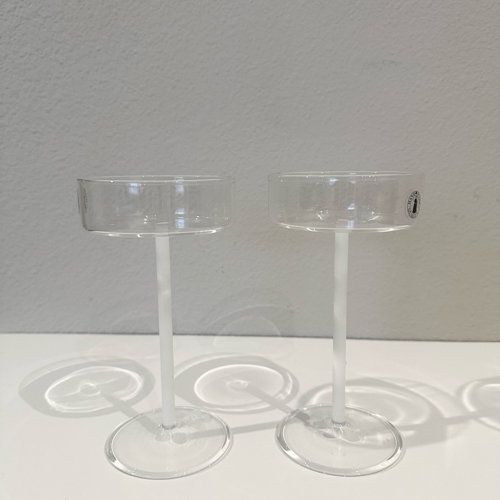 Ikea VARMBLIXT Champagne Coupes Rare - Set of 2